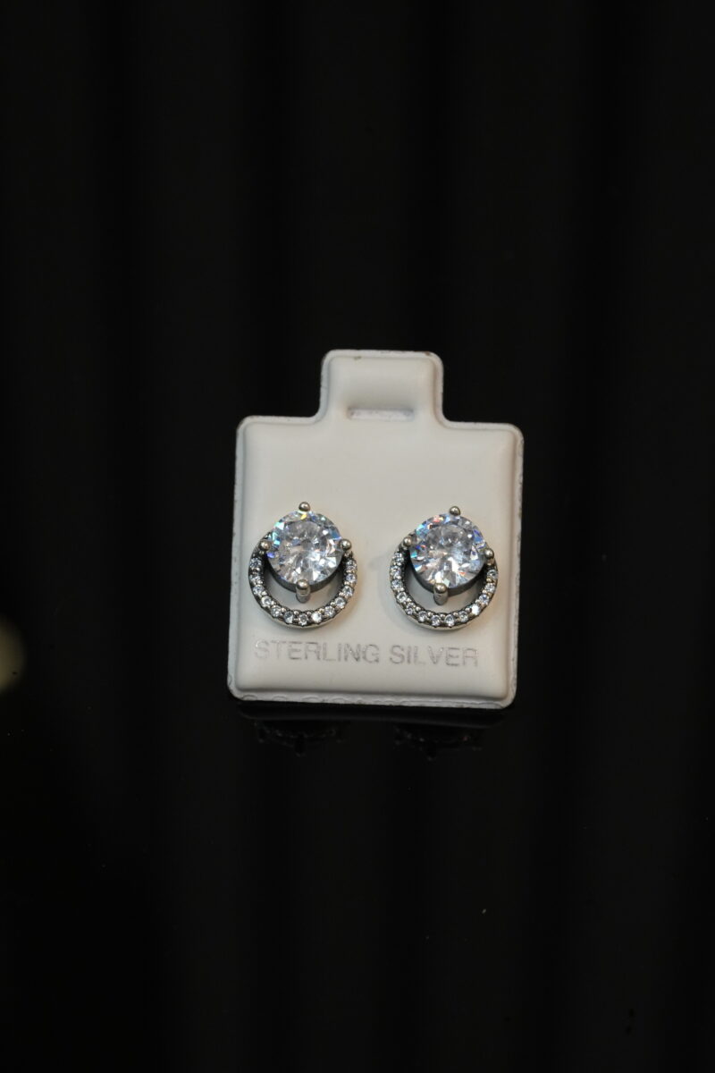 ARETE CON PIEDRAS EN PLATA 925