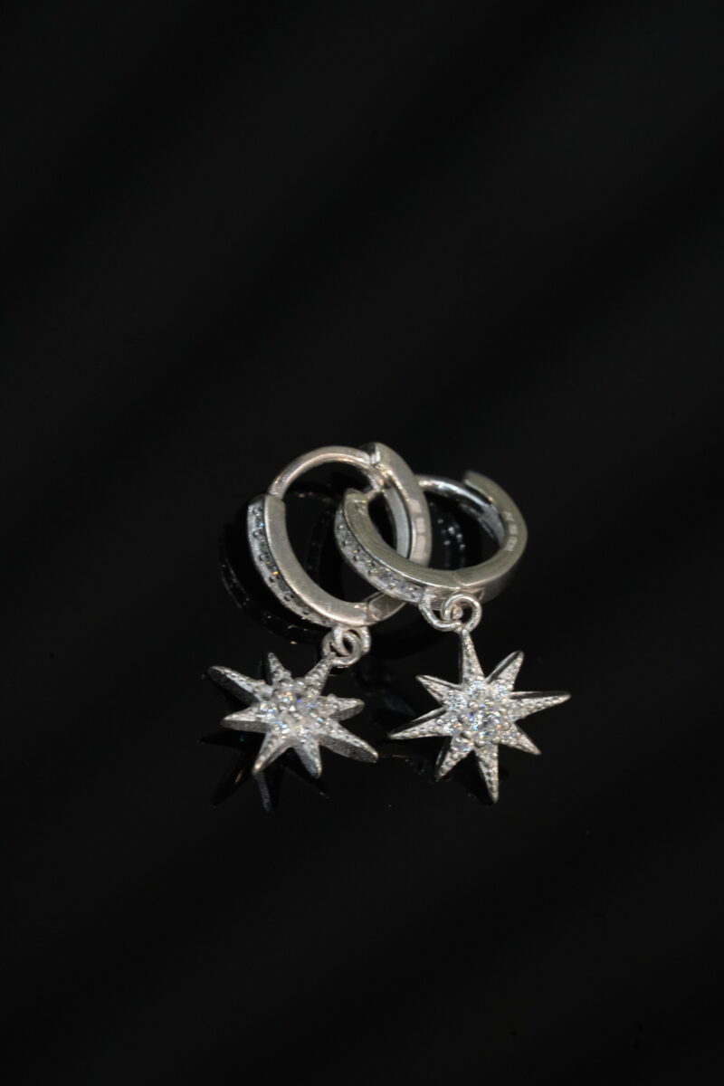 ARGOLLAS DE ESTRELLA PLATA 925