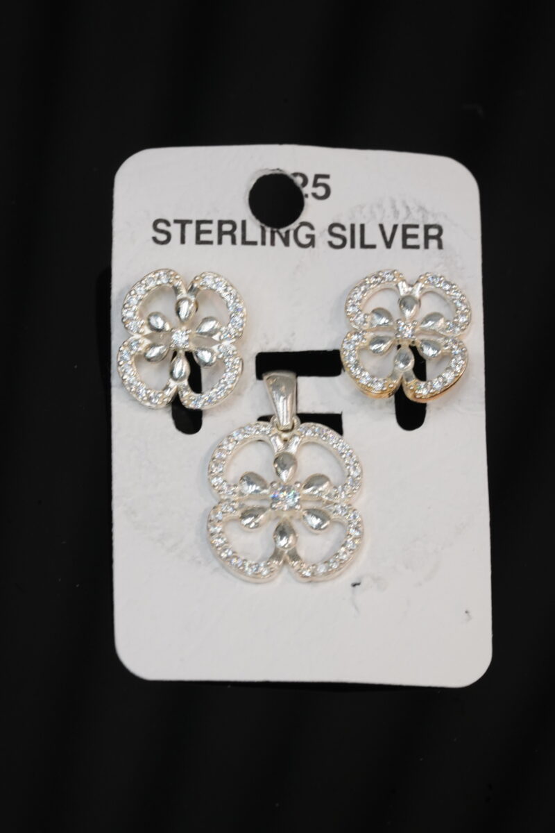 SETS DE ARETES + MEDALLAS EN PLATA 925