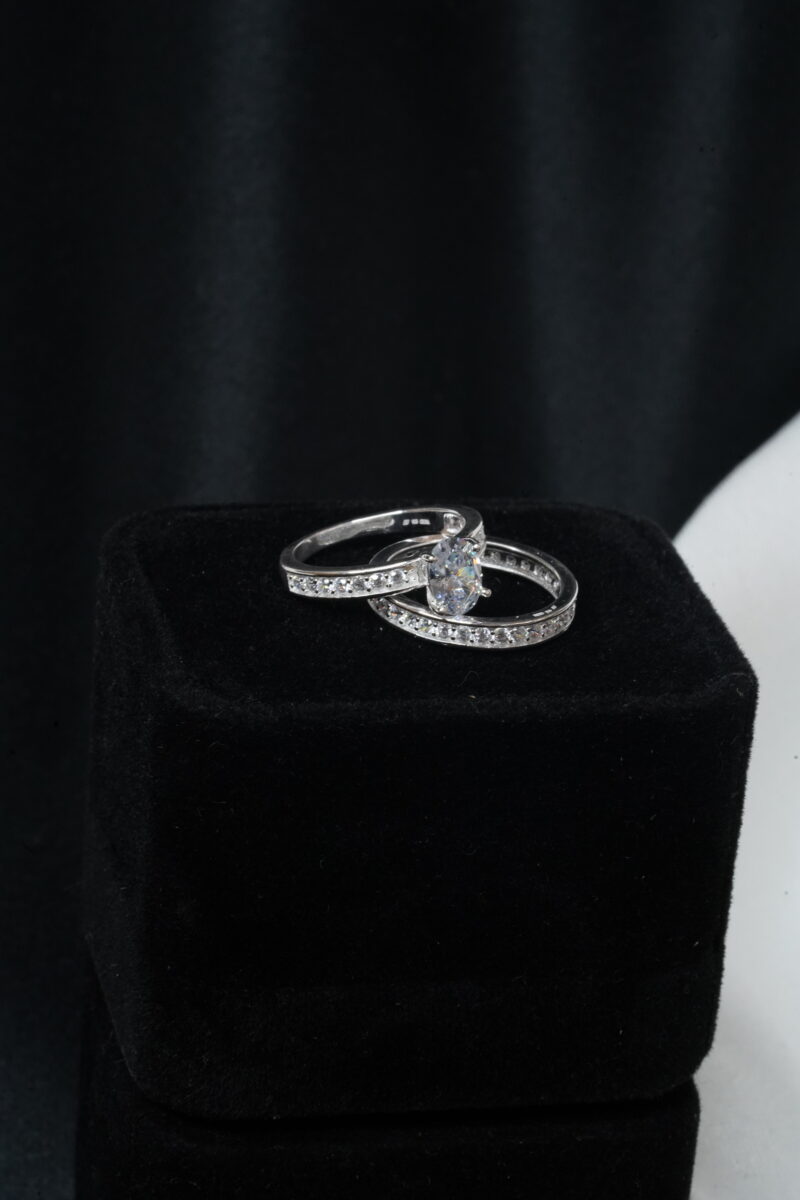 DUO DE ANILLOS EN PLATA 925