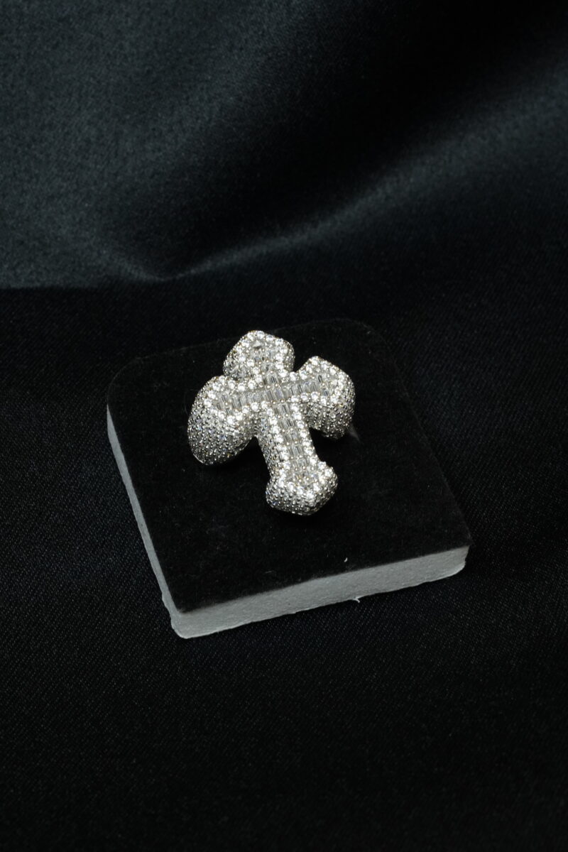 ANILLO DE CRUZ EN PLATA 925
