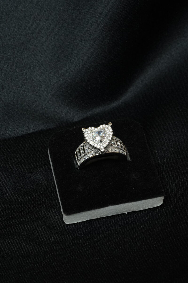 ANILLO DE CORAZON EN PLATA 925