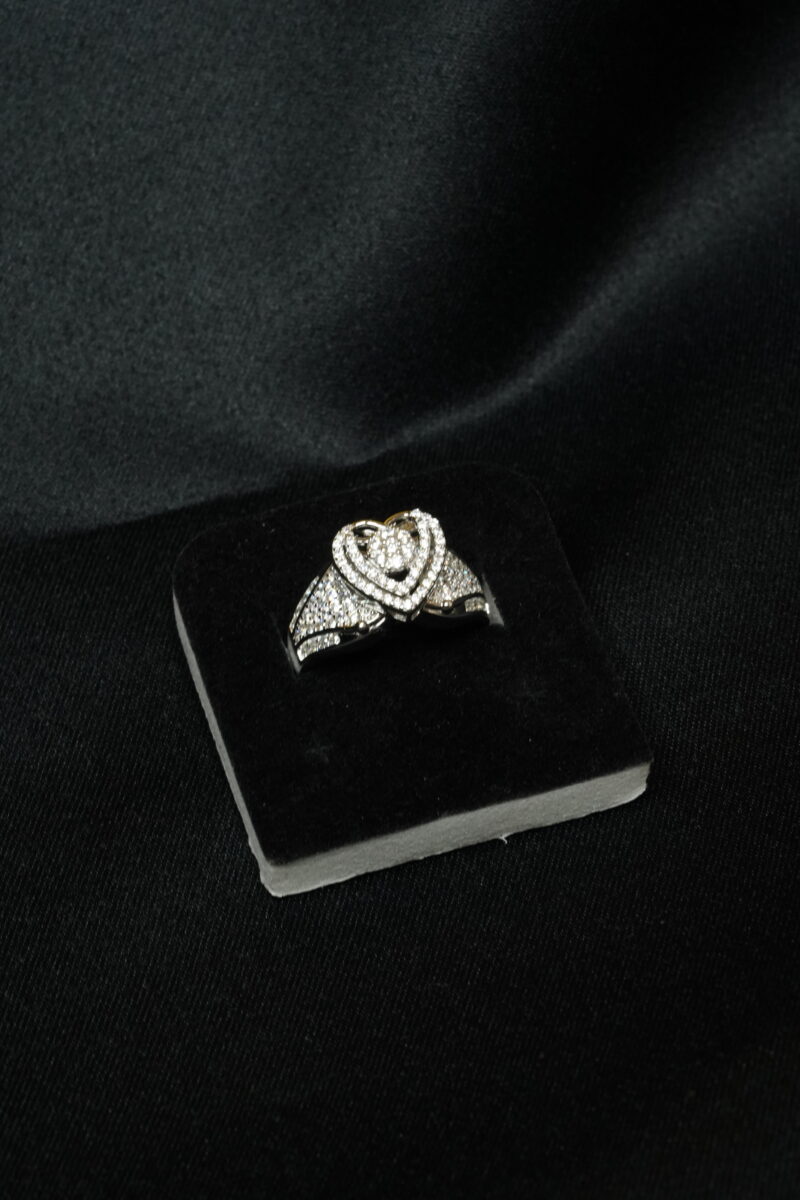 ANILLO DE CORAZON EN PLATA 925