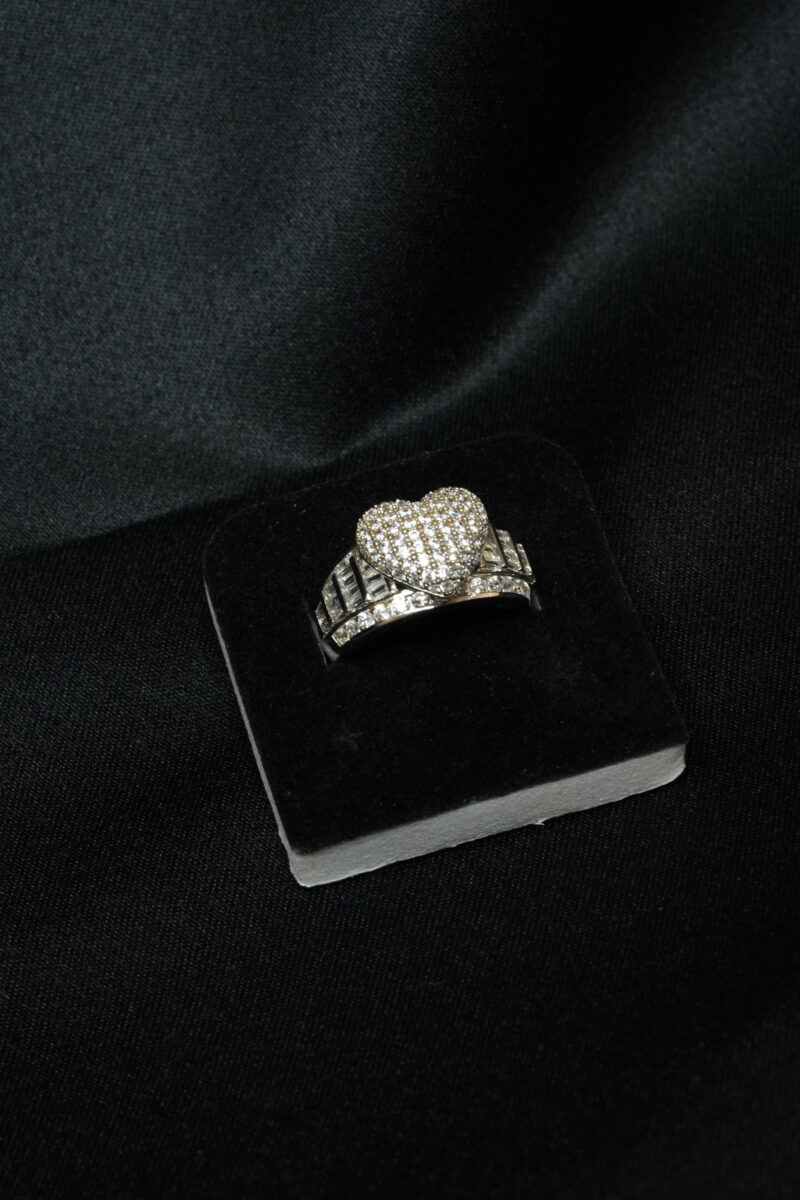 ANILLO DE CORAZON EN PLATA 925