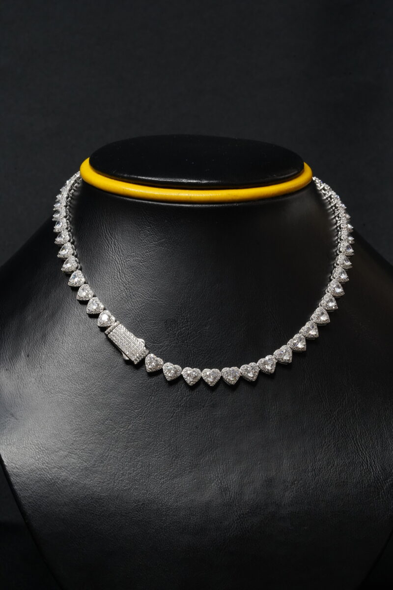 CHOKER DE CORAZON EN PLATA 925