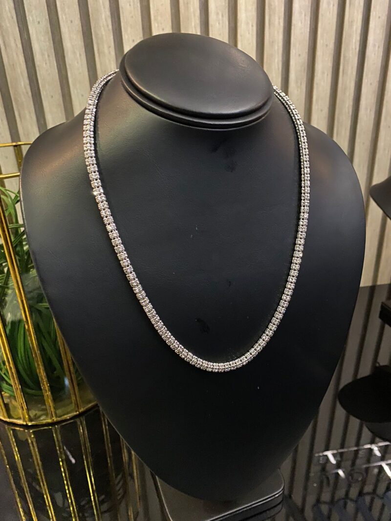 CADENA ICE CHAIN BLANCA EN PLATA 925