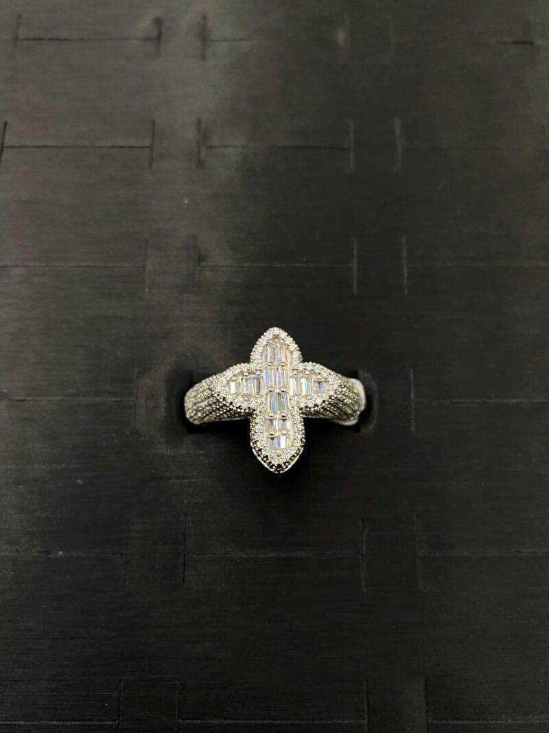 ANILLO DE CRUZ EN PLATA 925