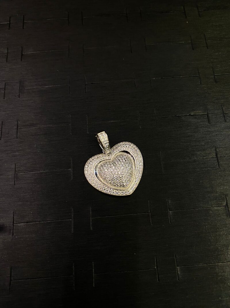 MEDALLA DE CORAZON EN PLATA 925
