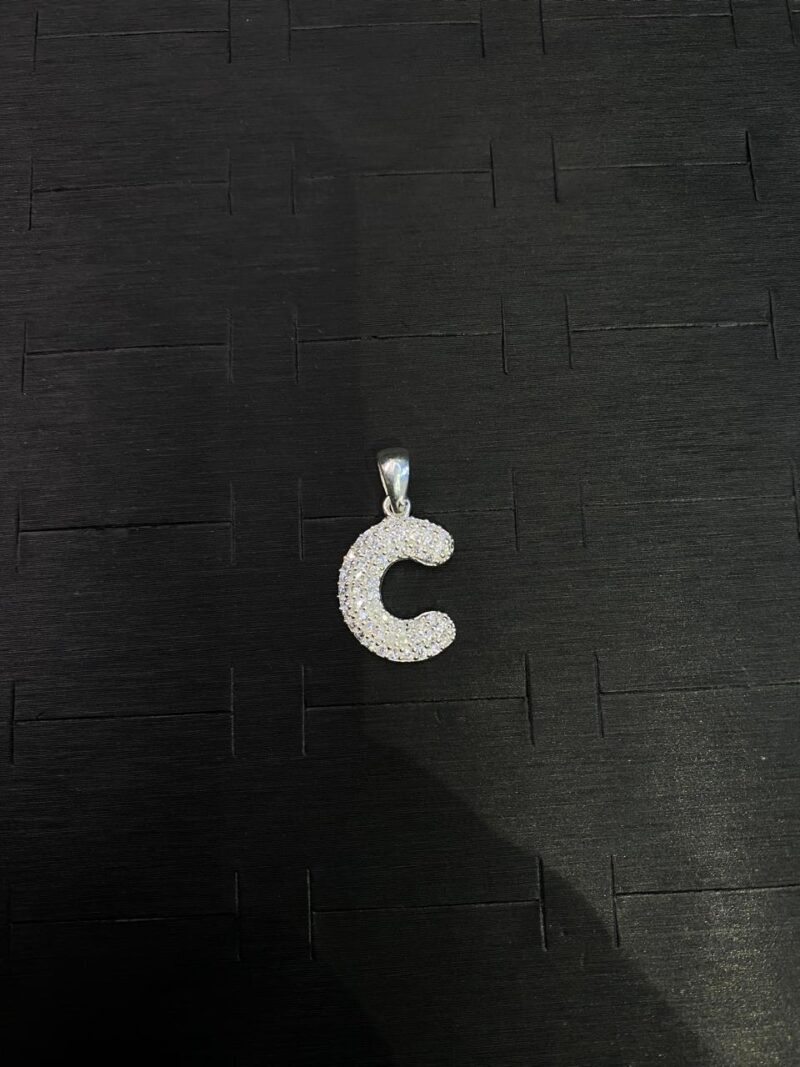 LETRA C EN PLATA 925