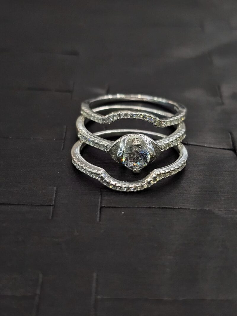 DUO DE ANILLOS EN PLATA 925