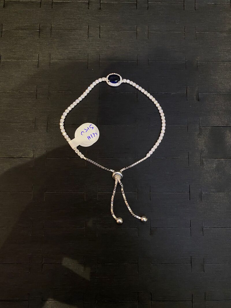 PULSERA DE PIEDRA AZUL EN PLATA 925