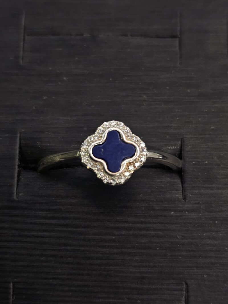 ANILLO DE TREBOL EN PLATA 925