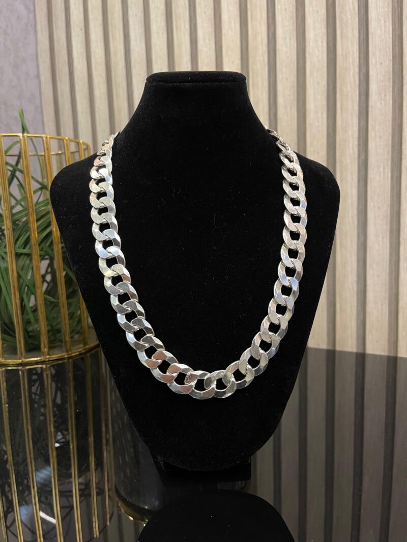 CADENA CUBANA PLATA 925