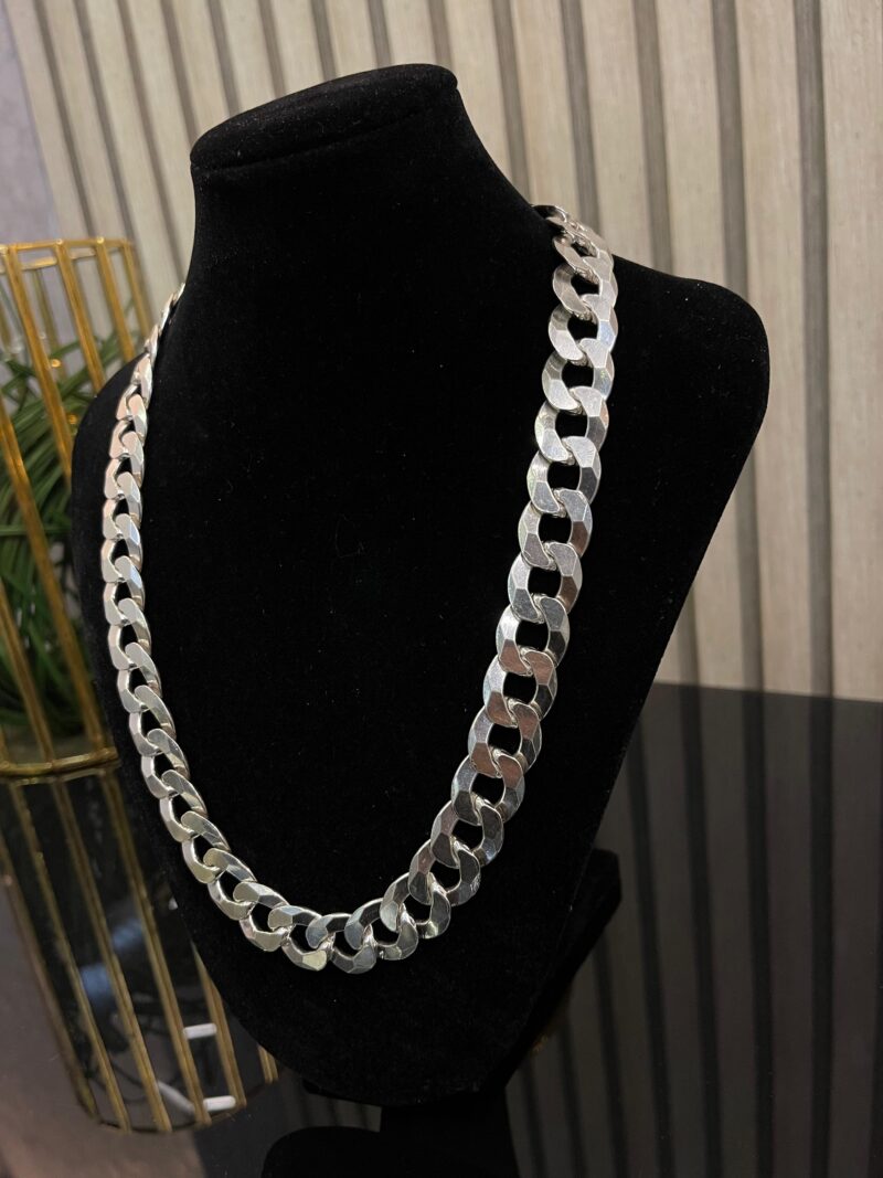 CADENA CUBANA PLATA 925