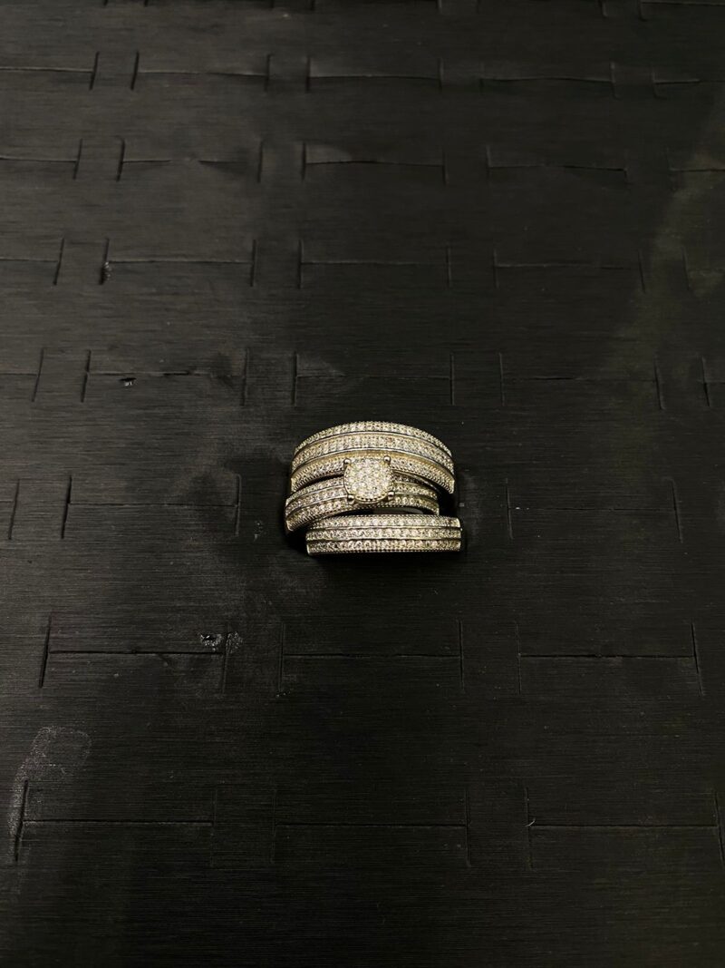 TRIO DE ANILLOS EN PLATA 925