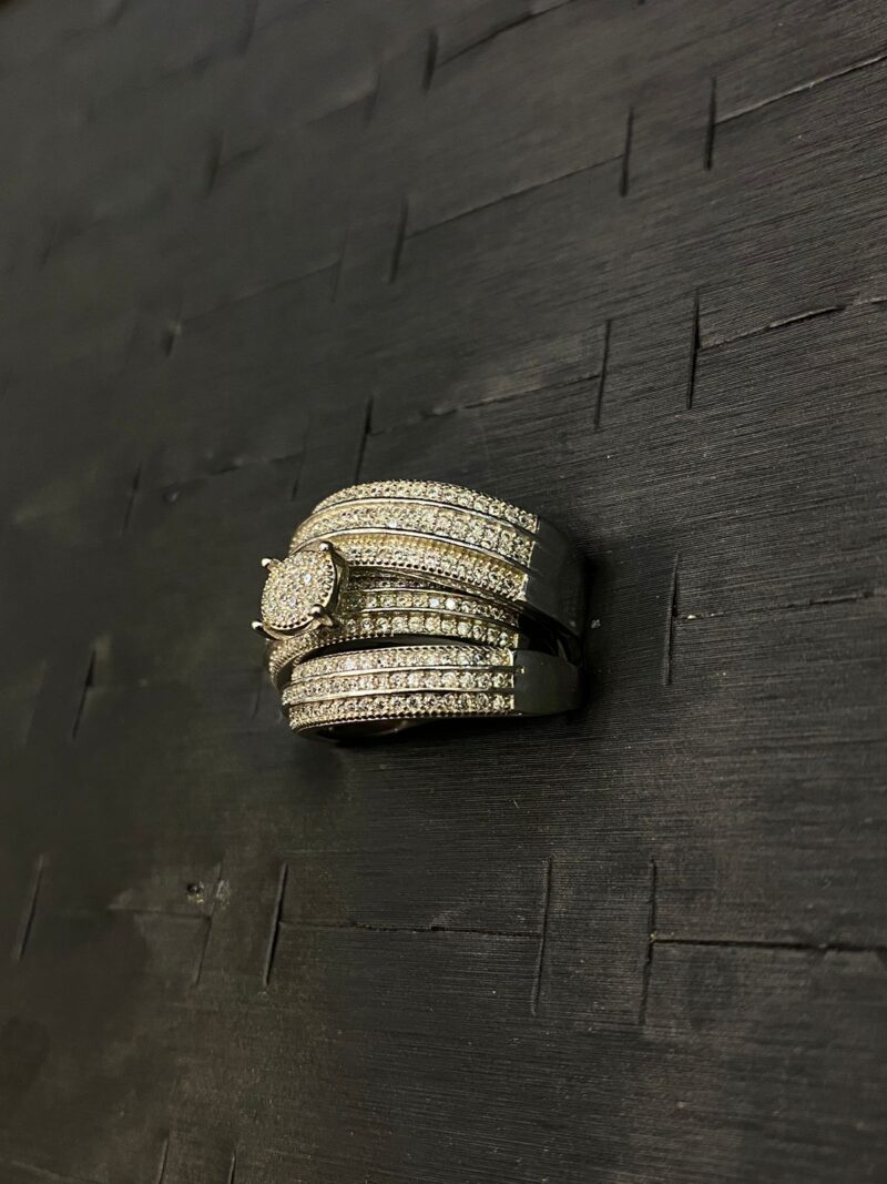 TRIO DE ANILLOS EN PLATA 925