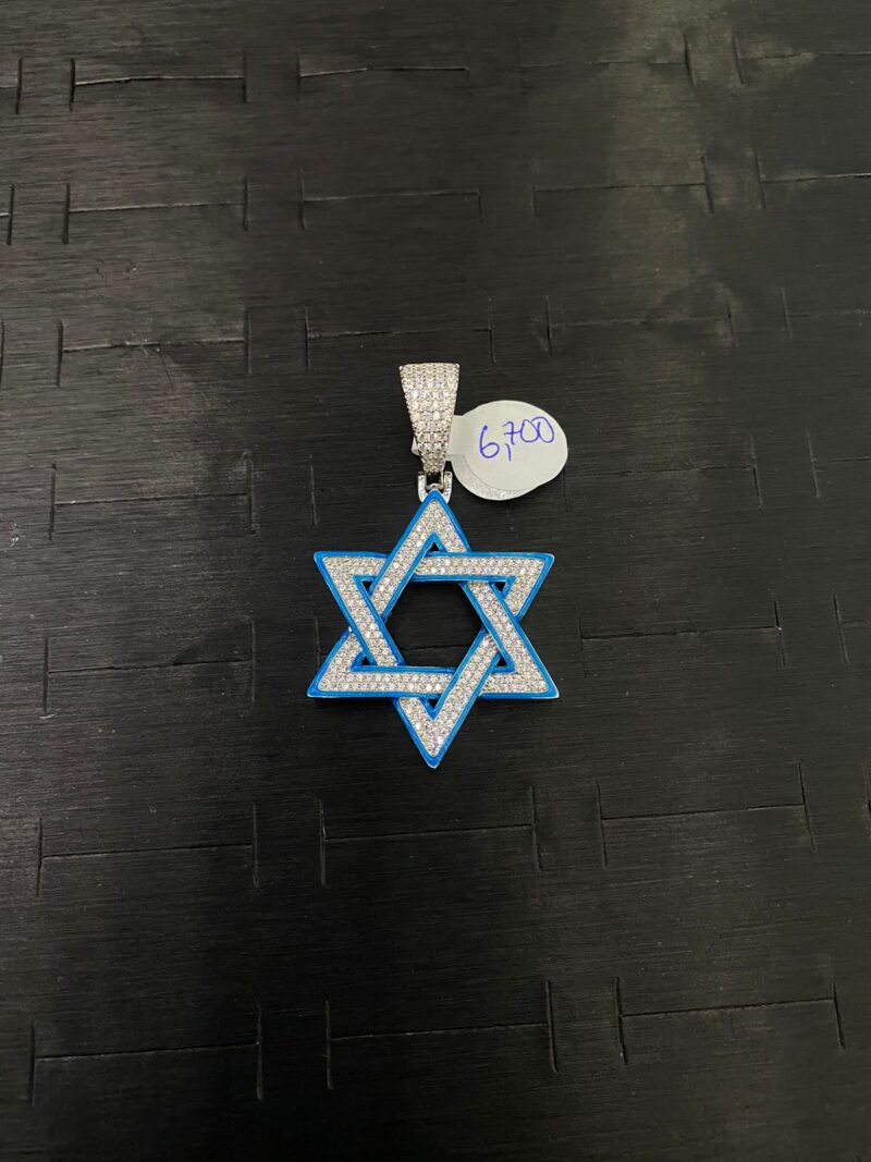 MEDALLA DE ESTRELLA DE DAVID EN PLATA 925