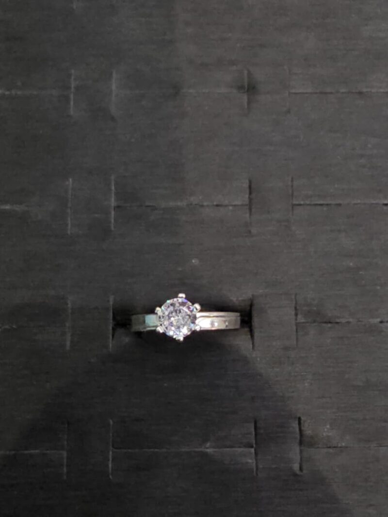 ANILLO DE COMPROMISO EN PLATA 925