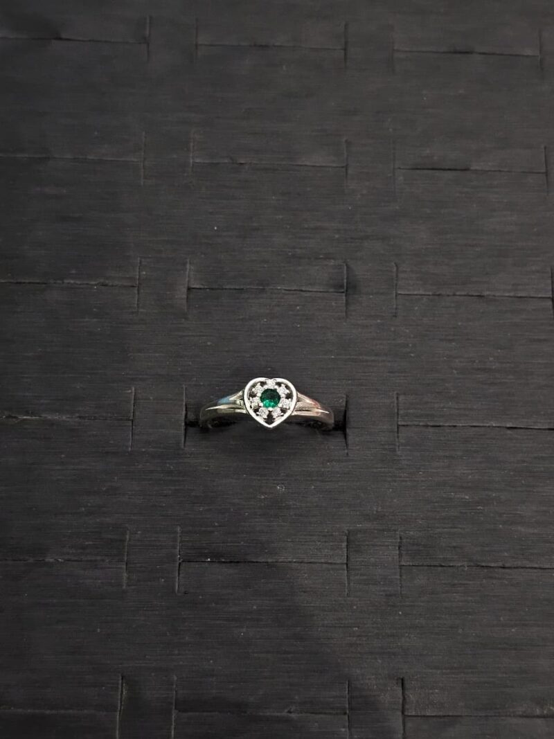 ANILLO DE CORAZON EN PLATA 925