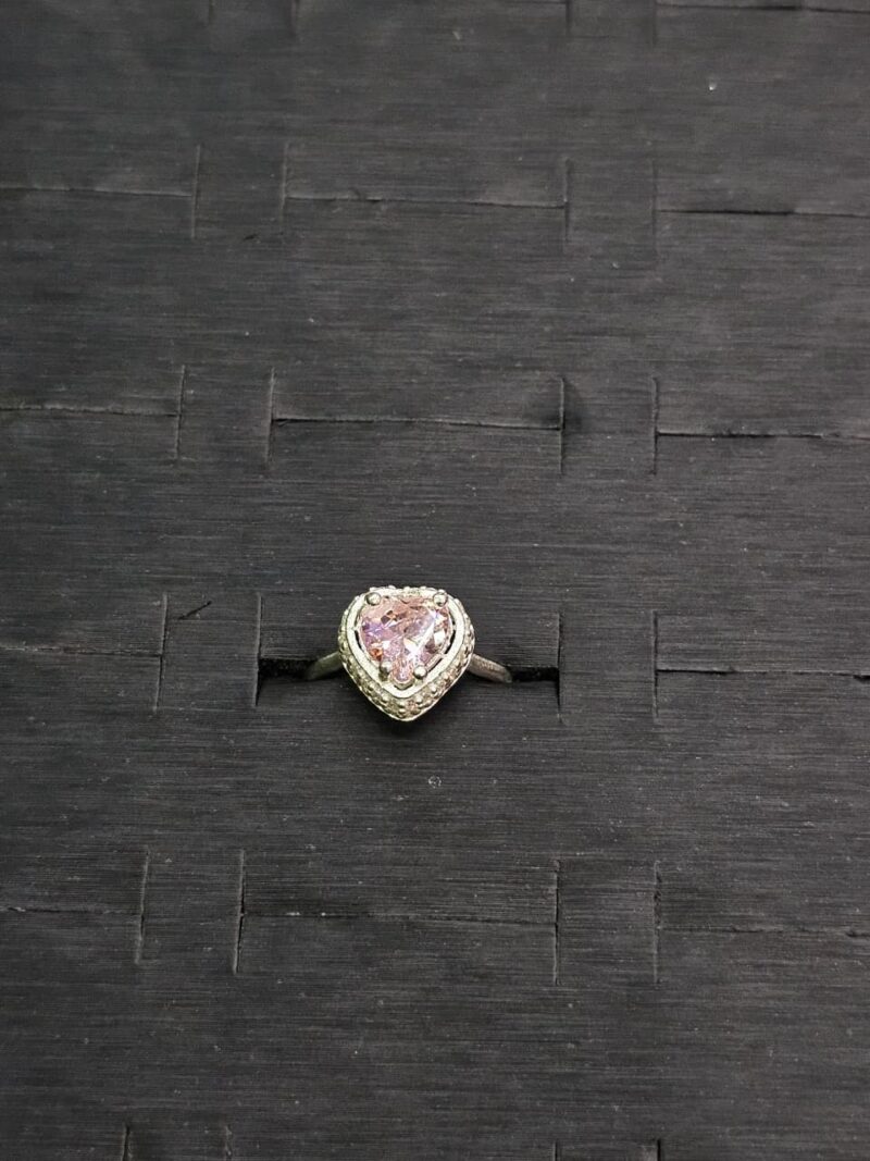 ANILLO DE CORAZON EN PLATA 925