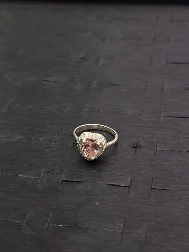 ANILLO DE CORAZON EN PLATA 925