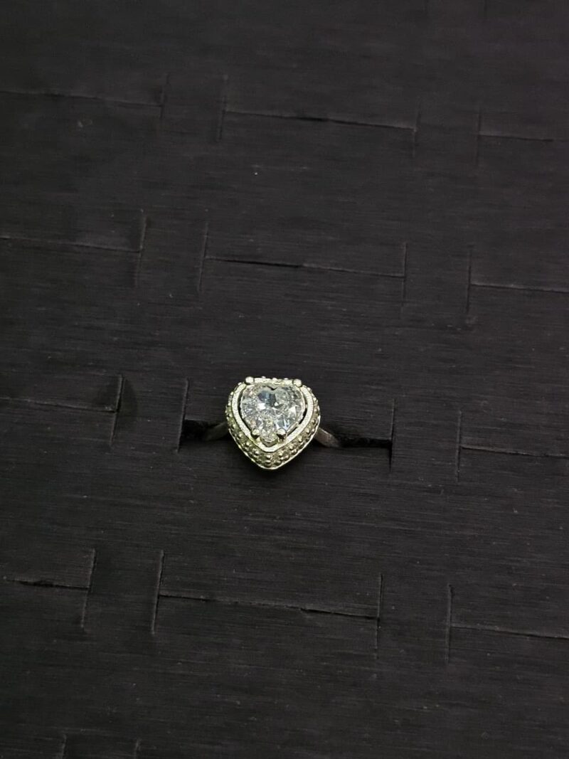 ANILLO DE CORAZON EN PLATA 925