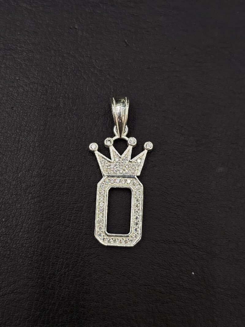 LETRA O EN PLATA 925