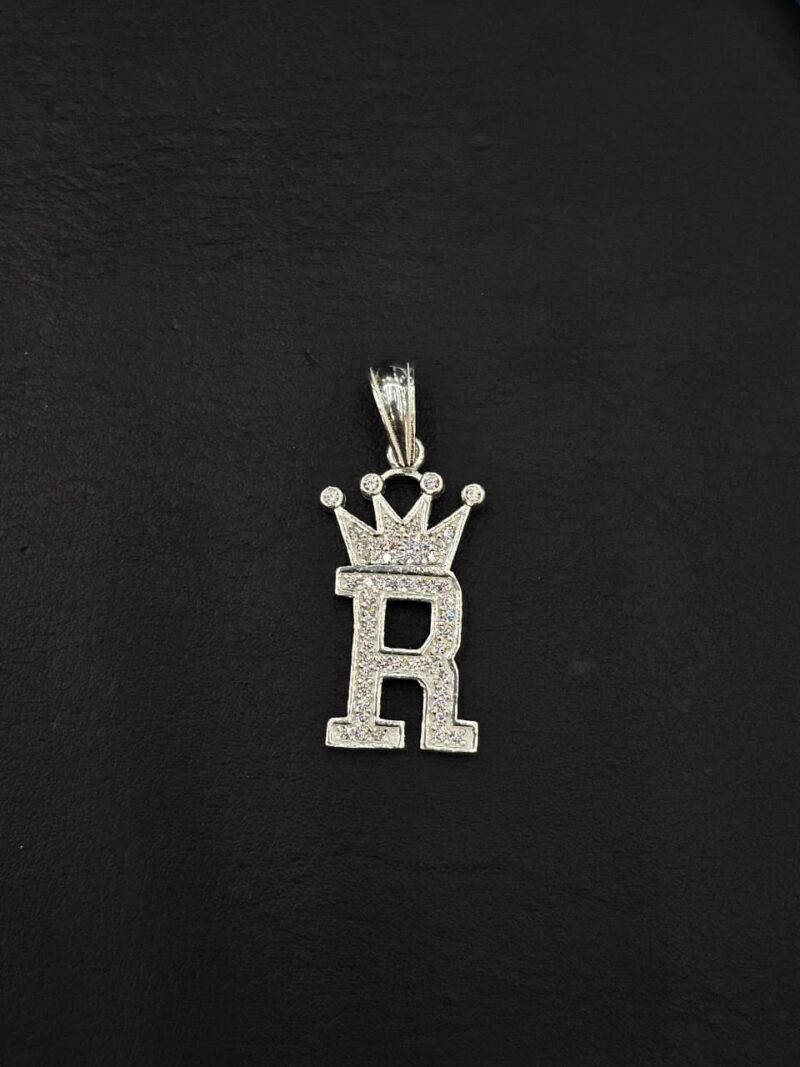 LETRA R EN PLATA 925