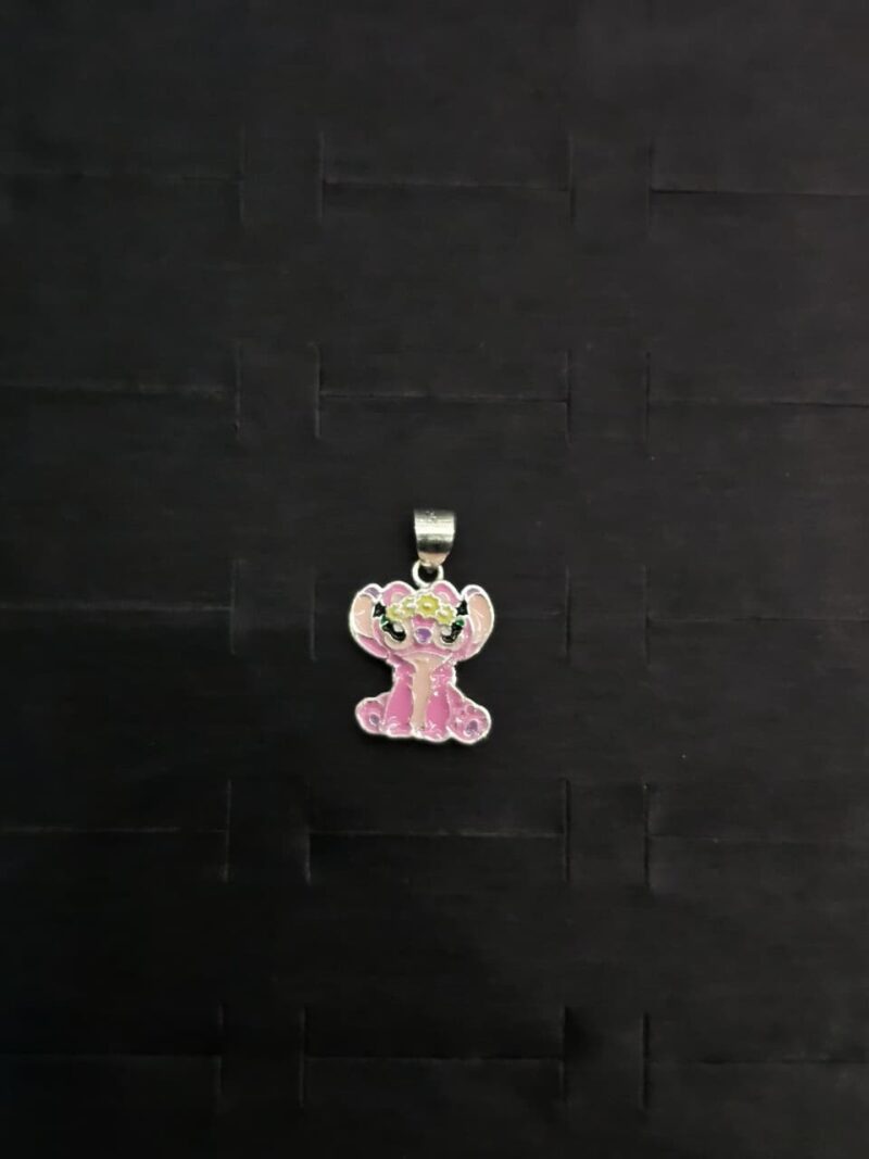 MEDALLA DE STITCH EN PLATA 925