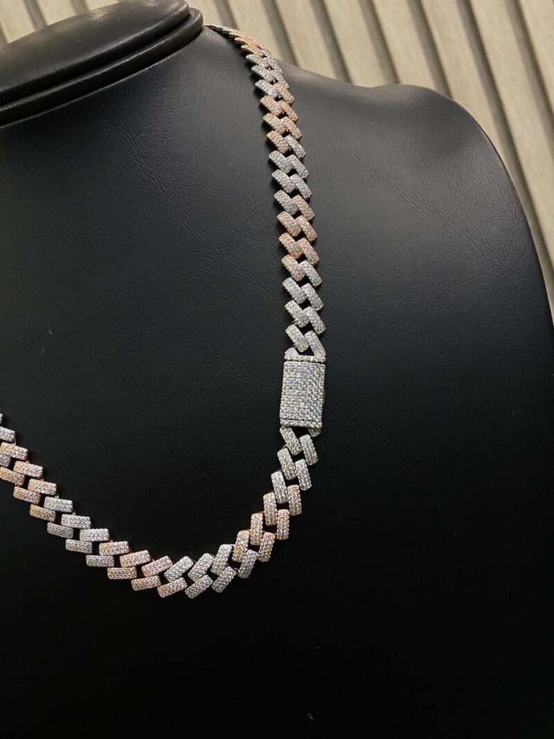 CADENA DOBLE TONO EN PLATA 925