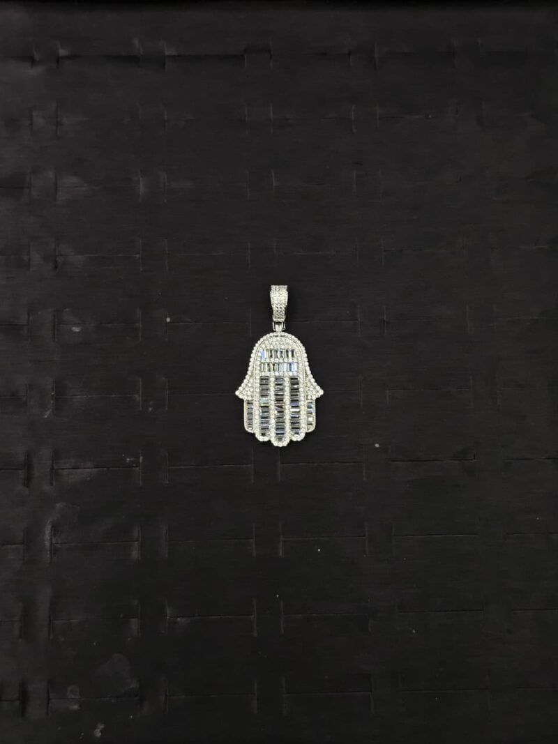 MEDALLA DE MANO DE FATIMA EN PLATA 925