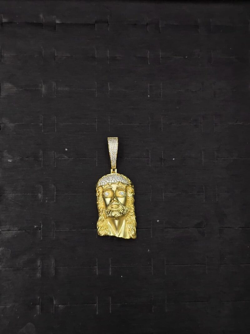MEDALLA DE CARA DE CRISTO EN PLATA 925
