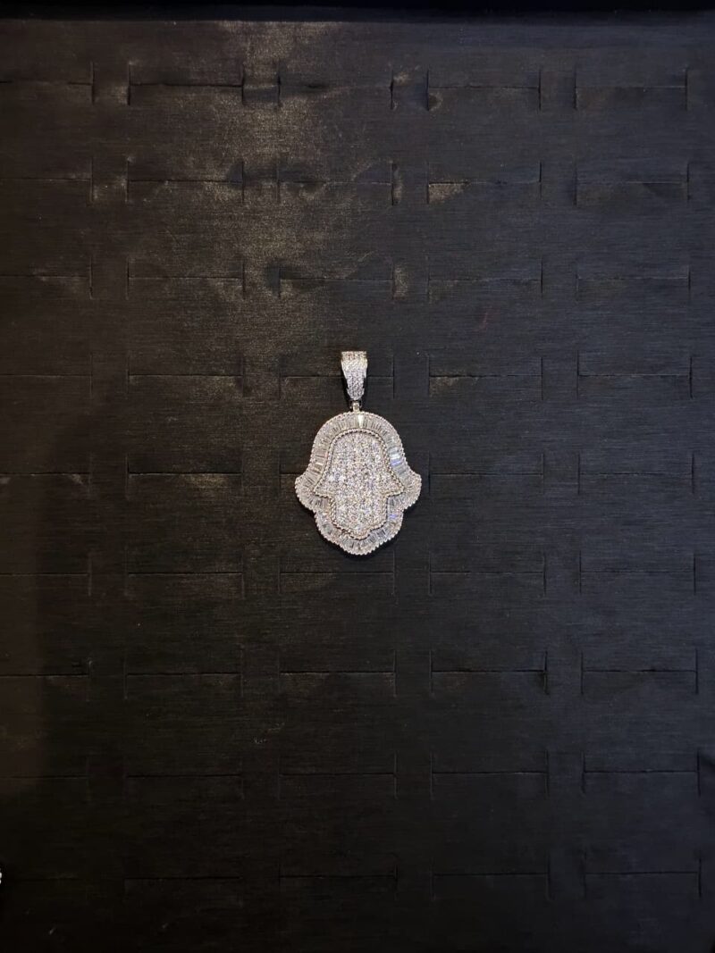 MEDALLA DE MANO DE FATIMA EN PLATA 925
