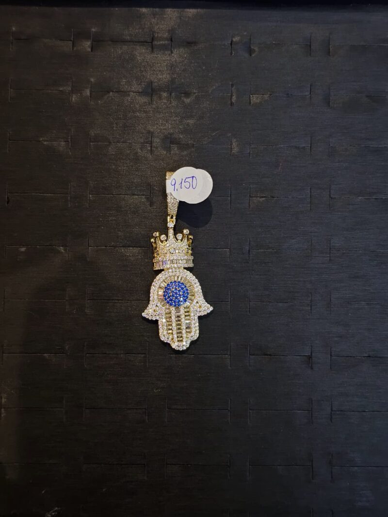 MEDALLA DE MANO DE FATIMA EN PLATA 925