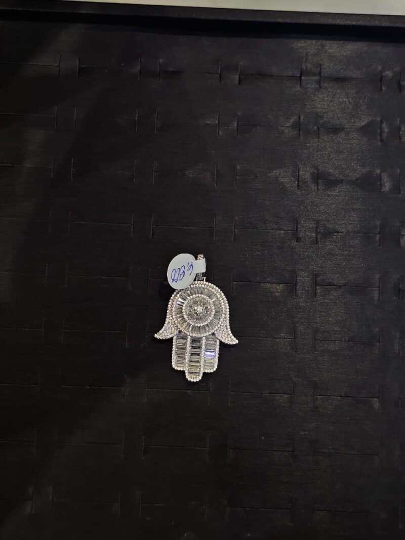 MEDALLA DE MANO DE FATIMA EN PLATA 925