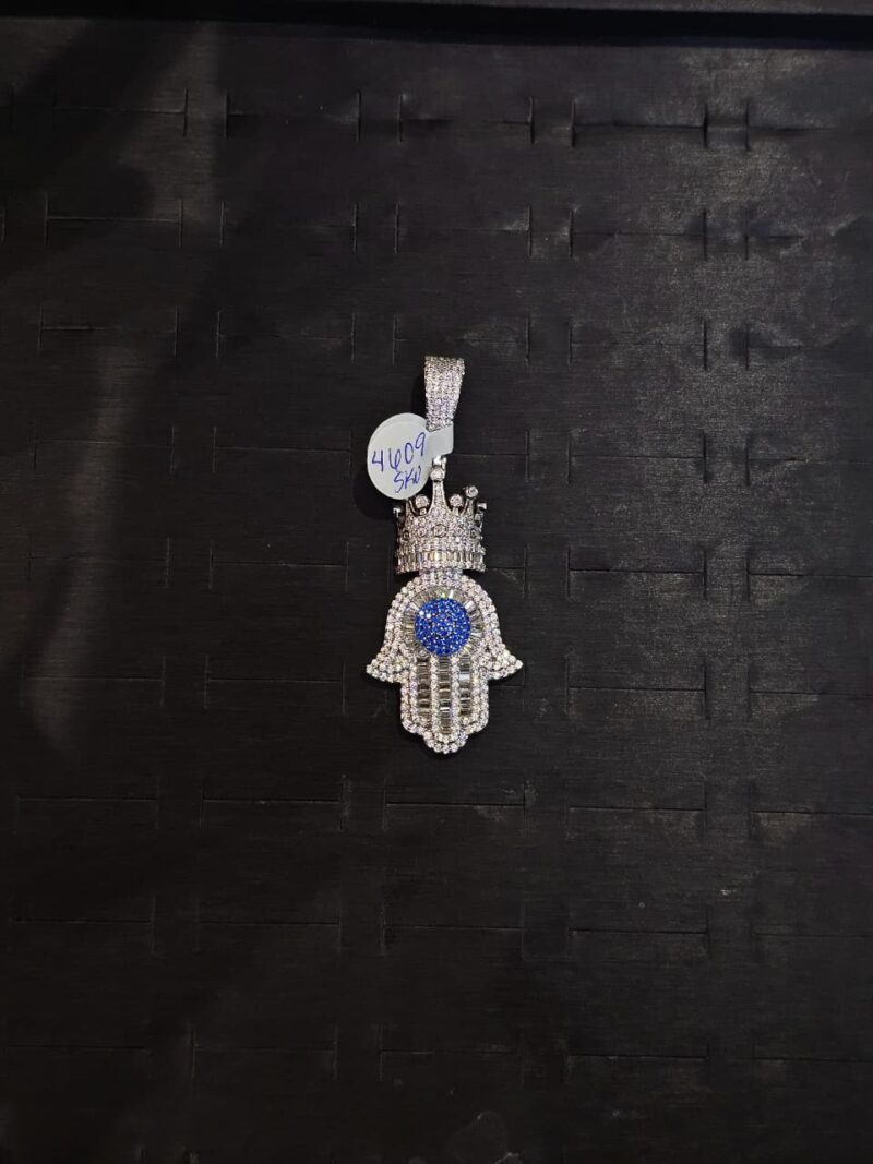 MEDALLA DE MANO DE FATIMA EN PLATA 925