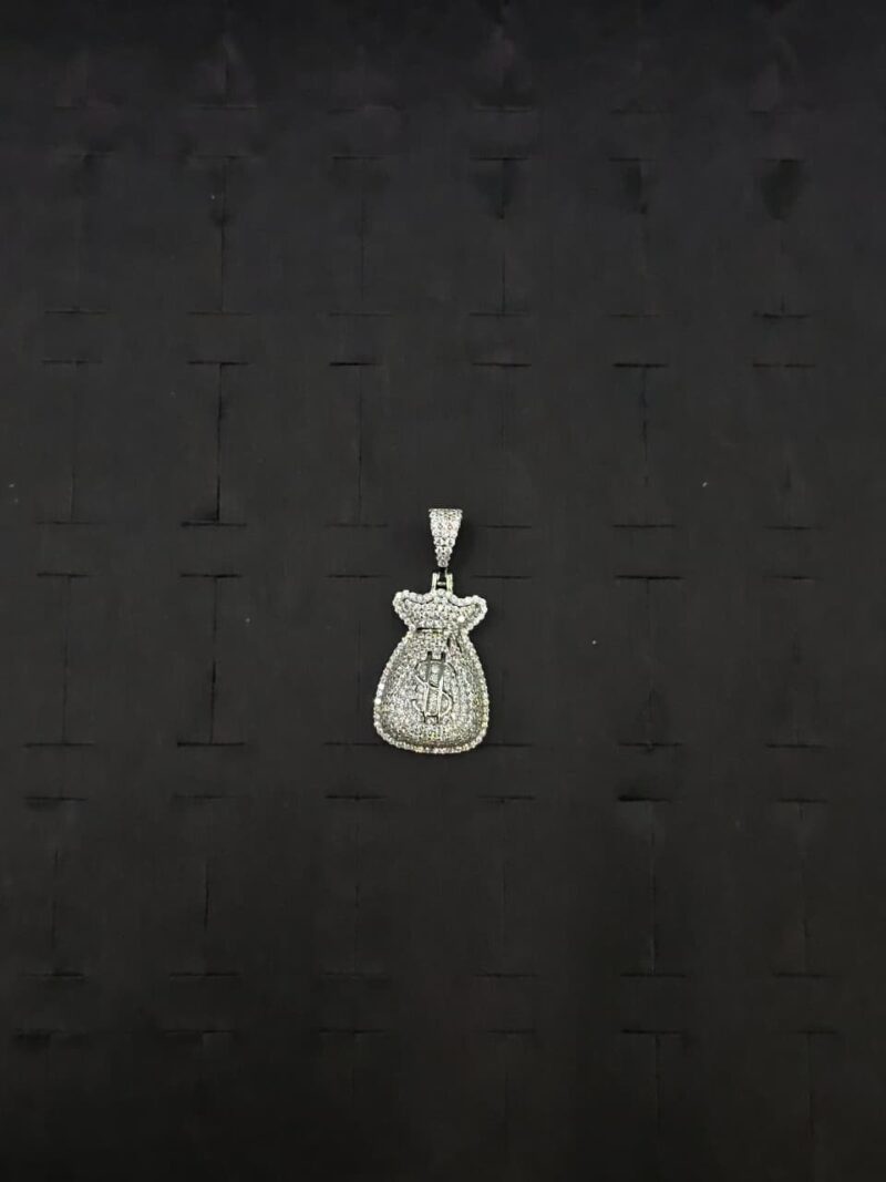 MEDALLA DE BOLSA DE DINERO EN PLATA 925