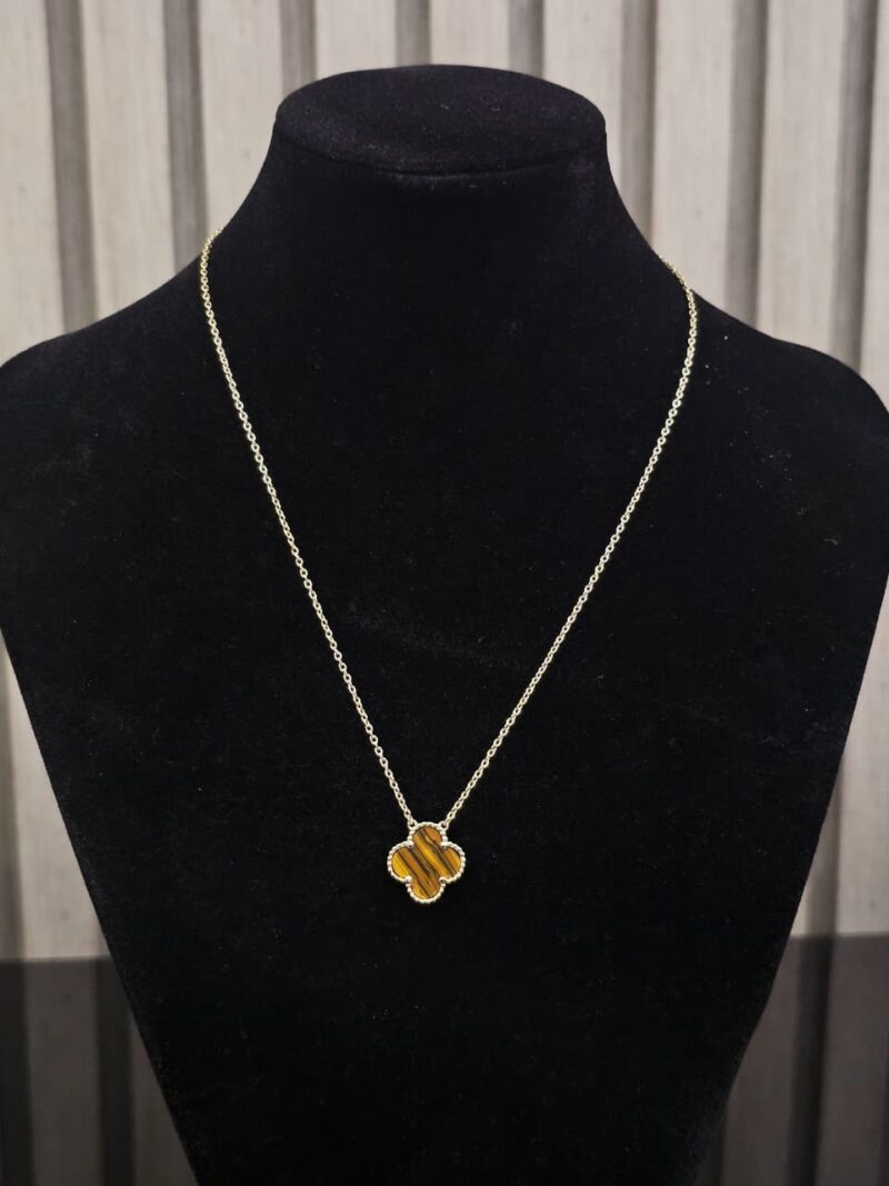 CADENA+MEDALLA DE TREBOL EN PLATA 925