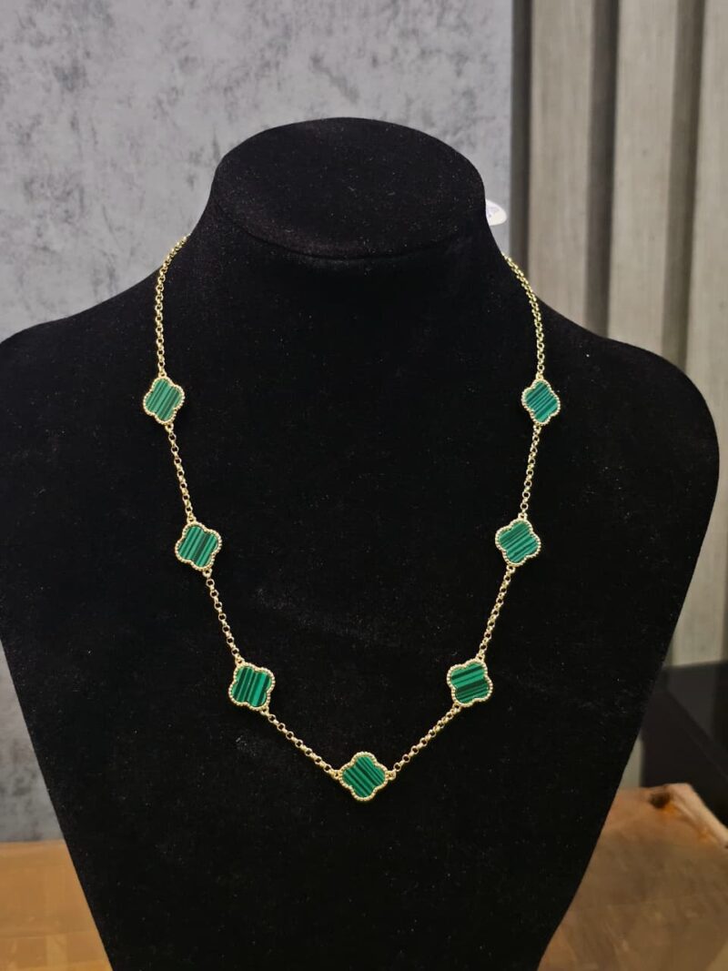 CADENA+MEDALLA DE TREBOL EN PLATA 925