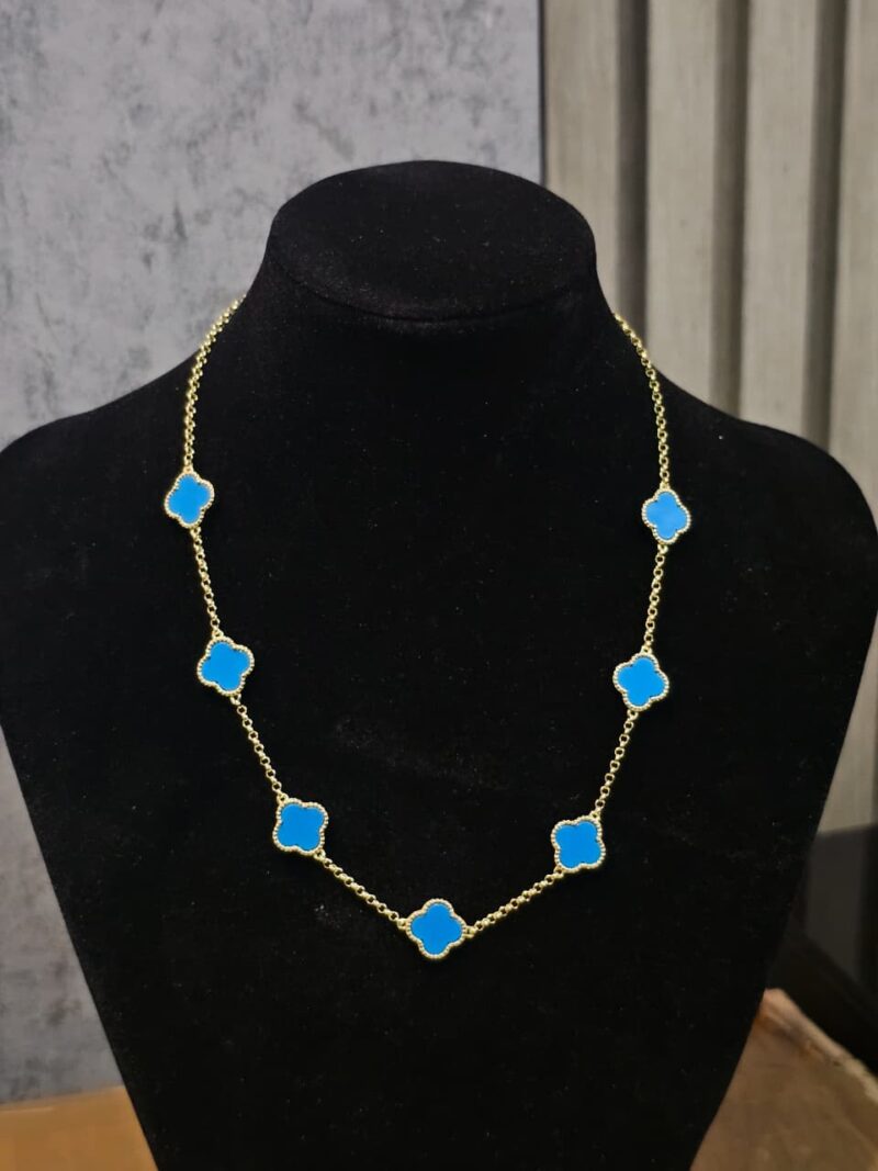 CADENA+MEDALLA DE TREBOL EN PLATA 925