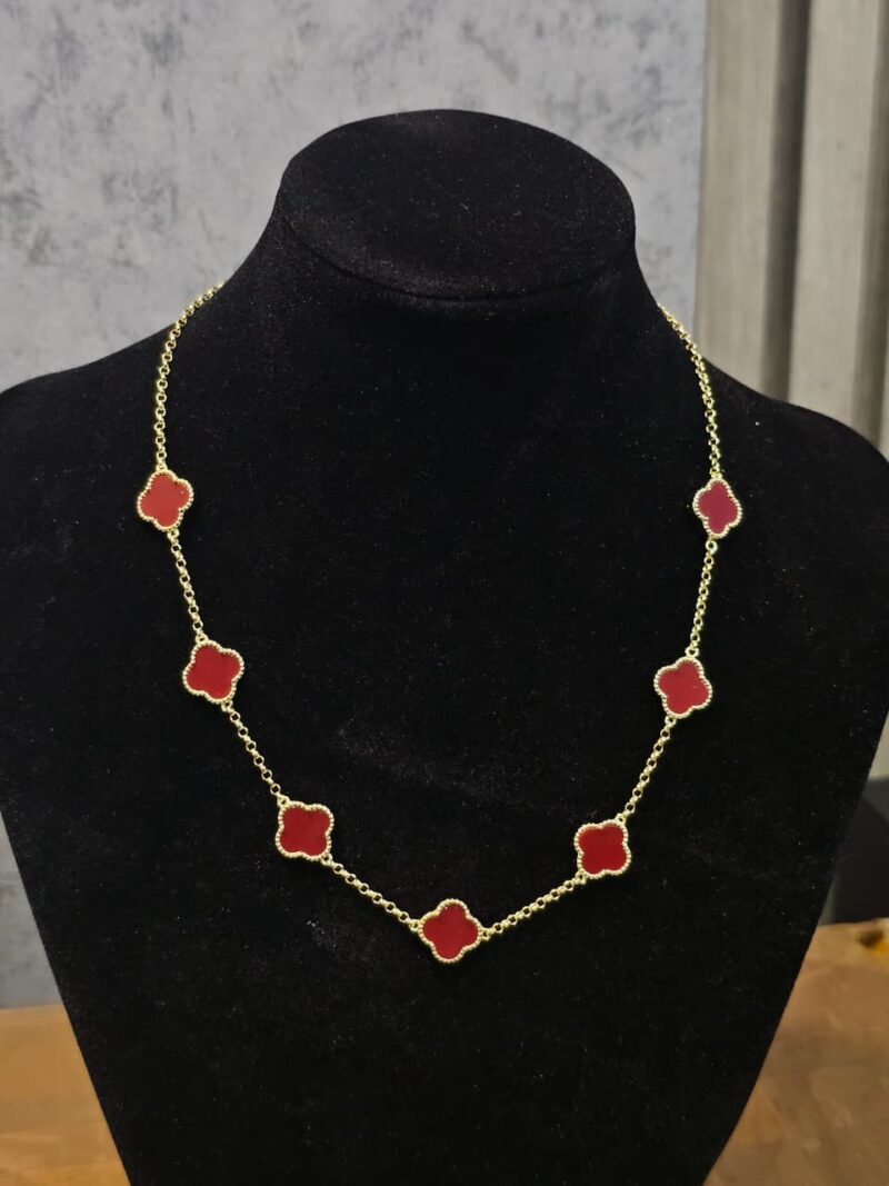 CADENA+MEDALLA DE TREBOL EN PLATA 925