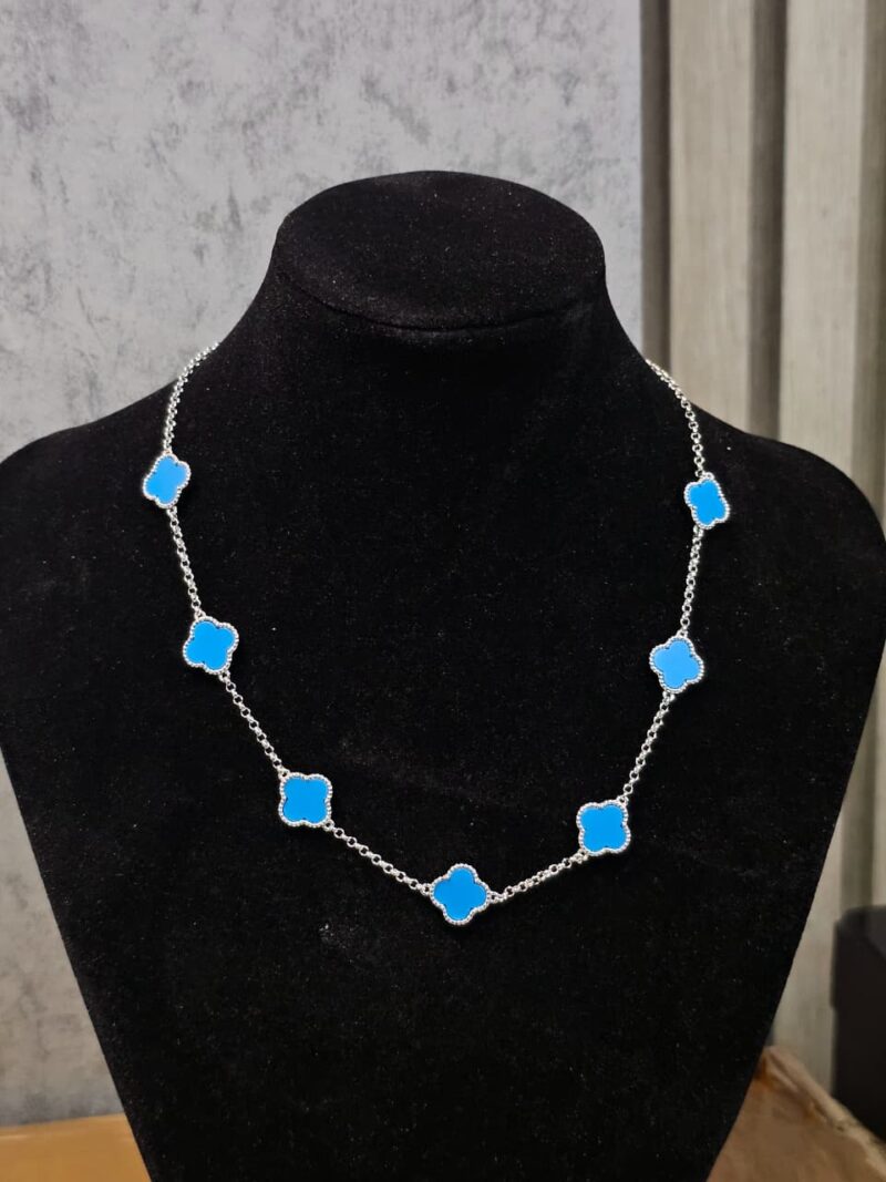 CADENA+MEDALLA DE TREBOL EN PLATA 925