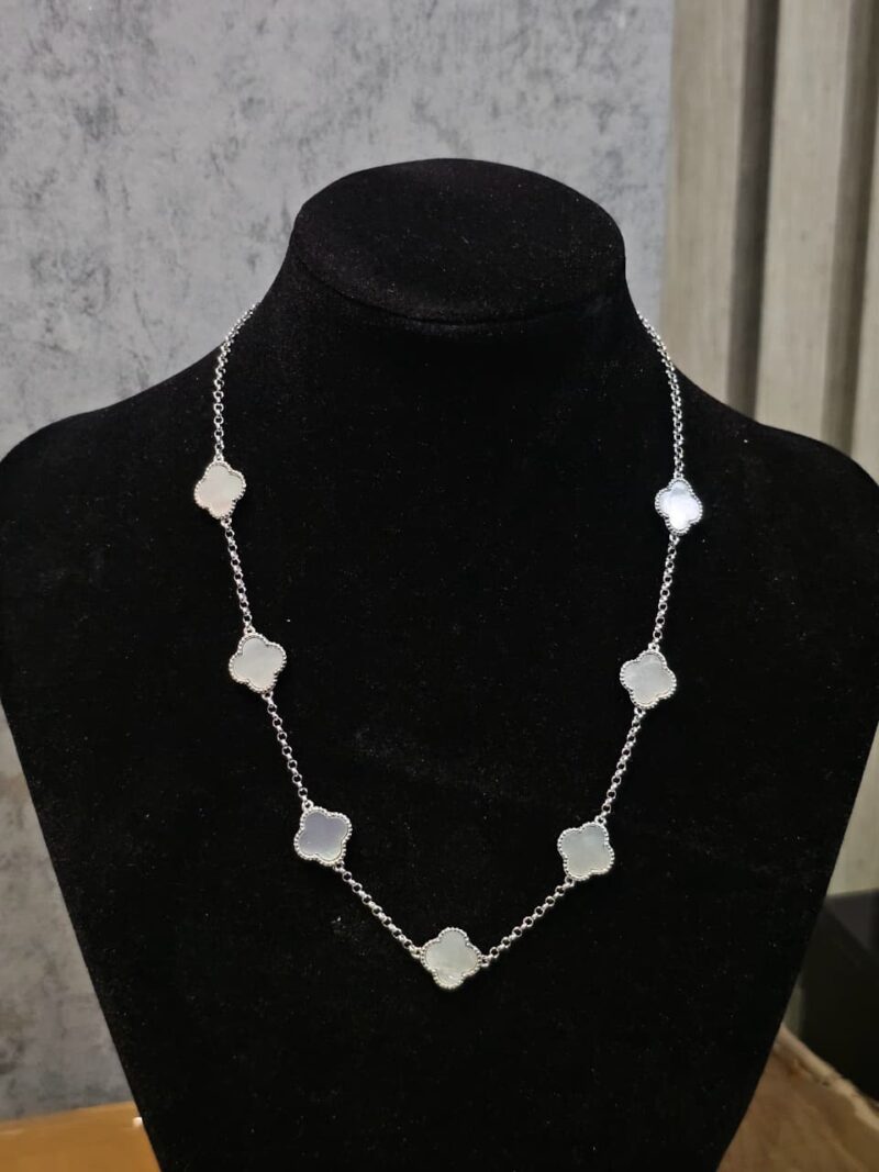 CADENA+MEDALLA DE TREBOL EN PLATA 925