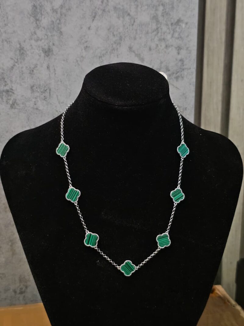 CADENA+MEDALLA DE TREBOL EN PLATA 925