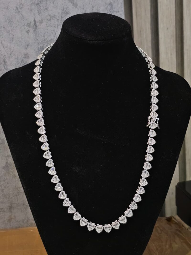 CADENA DE CORAZON EN PLATA 925