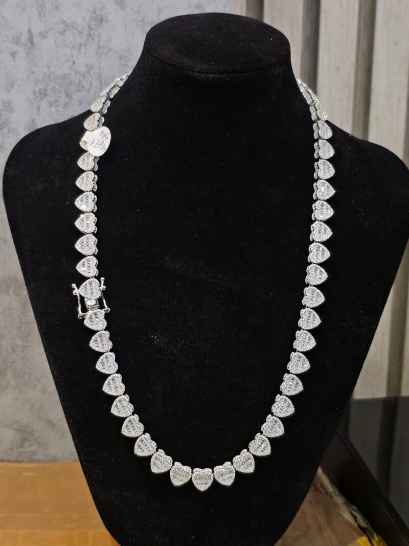 CADENA DE CORAZON EN PLATA 925
