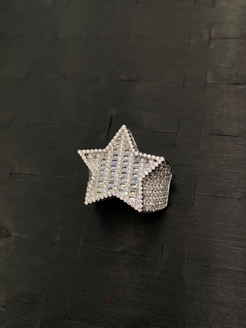 ANILLO DE ESTRELLA EN PLATA 925
