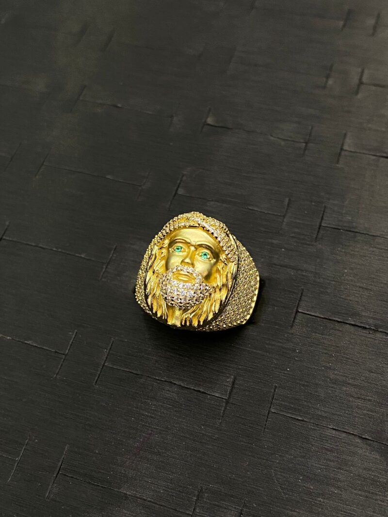 ANILLO DE CARA DE CRISTO EN PLATA 925