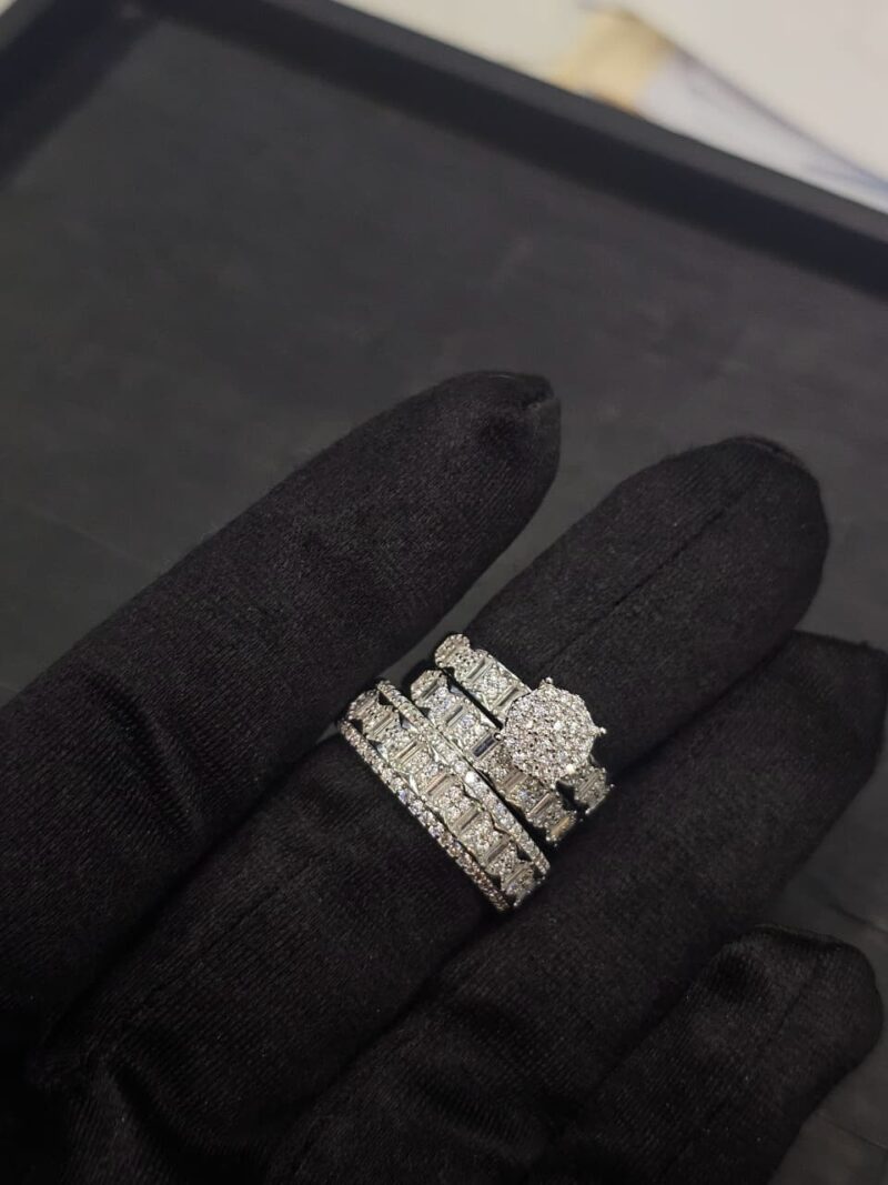 TRIO DE ANILLOS EN PLATA 925