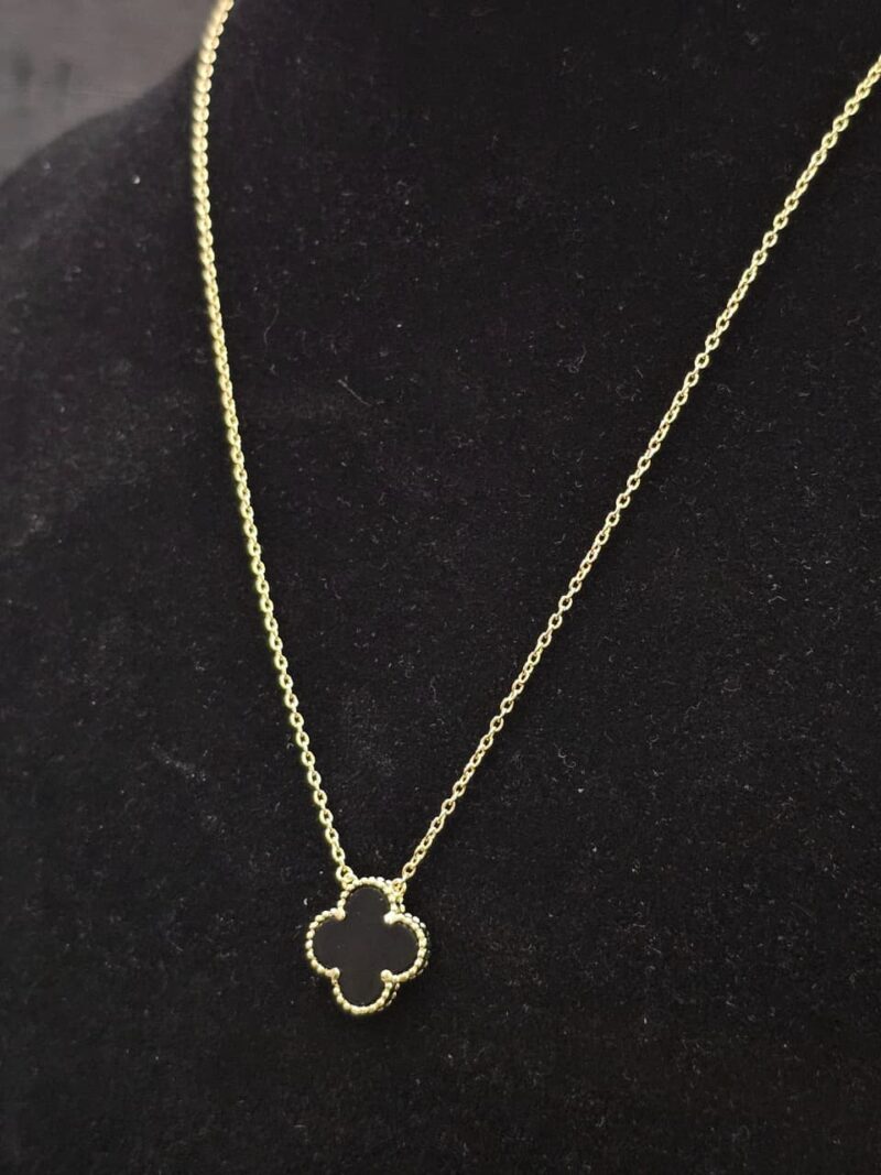 CADENA+MEDALLA DE TREBOL EN PLATA 925